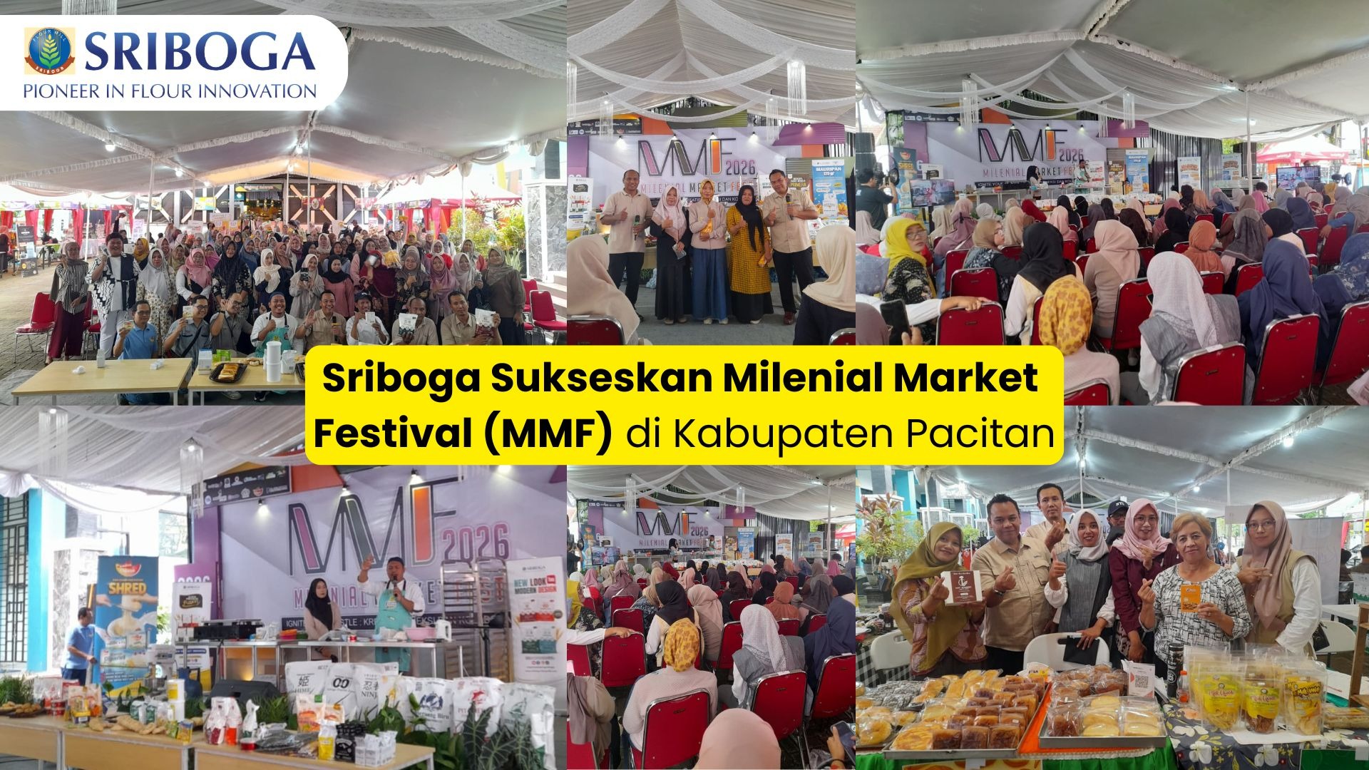 SRIBOGA SUKSESKAN MILENIAL MARKET FESTIVAL (MMF) DI KABUPATEN PACITAN